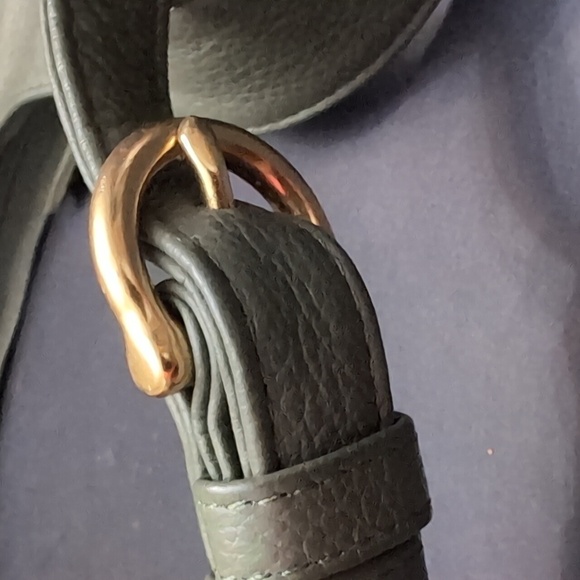 JP Ourse & CIE ,Olive Green Leather Crossbody Bag. - Picture 6 of 16